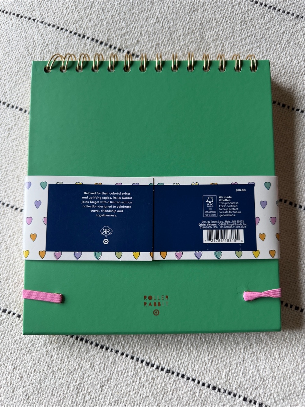 NWT Roller Rabbit x Target Vacation Packing Checklist Notebook - Picture 2 of 2